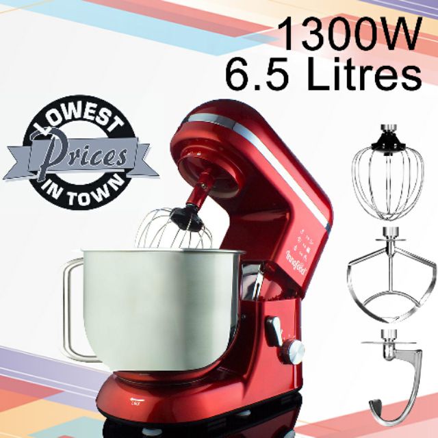 Innofood 1300W 6.5 Litres Stand Mixer Heavy Duty Baking Mixer Cake