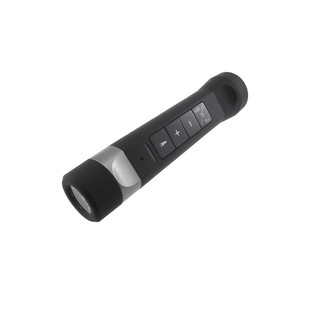 ไฟฉาย + เครื่องเล่น mp3 สำหรับติดจักรยาน (Black/Silver)