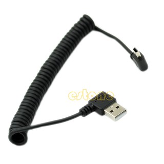 Wili สายเคเบิ้ลเชื่อมต่อ Usb 2 . 0 มุมซ้าย 90 องศา A Male To ซ้าย Mini B 5p Male