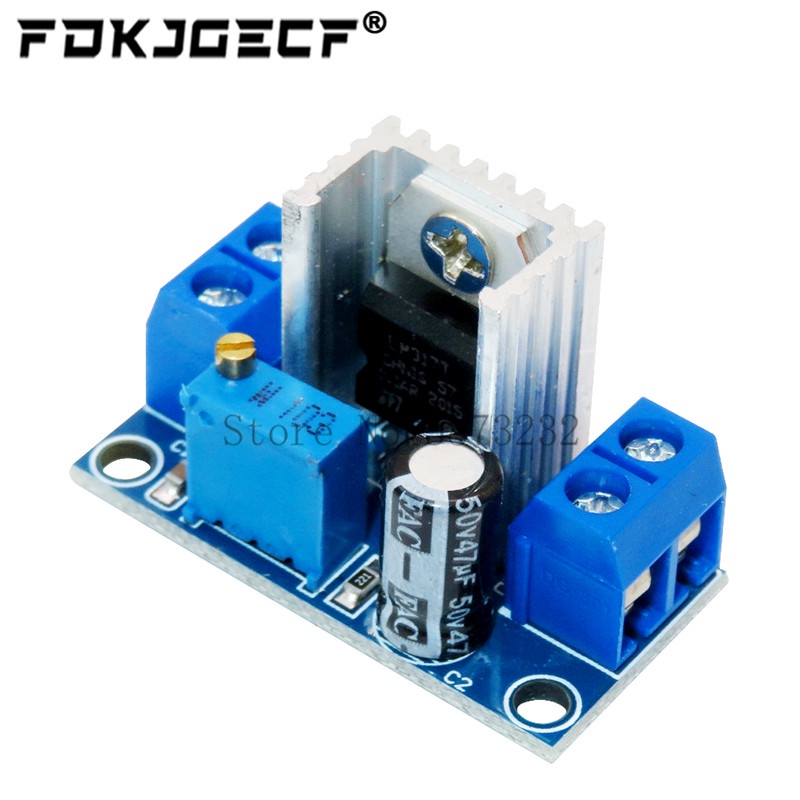 LM317 DC-DC Converter Buck ขั้นตอนลงแผงวงจรโมดูล Linear Regulator LM317 ปรับแรงดันไฟฟ้าแบบปรับได้แหล