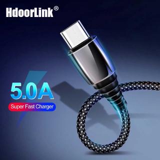 Hdoorlink Usb Type C สายชาร์จอย่างรวดเร็ว 5 A สําหรับ Samsung