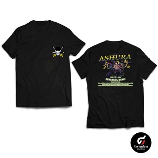 เสื้อยืด พิมพ์ลายอนิเมะวันพีช Azhura Roronoa Zoro