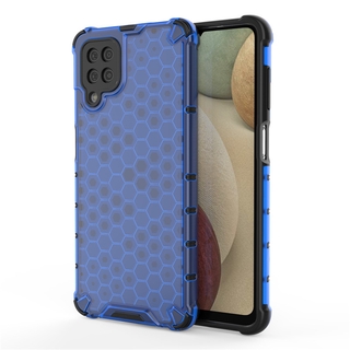 เคสโทรศัพท์ Samsung Galaxy A42 5G Phone Case Hard Clear Plastic TPU Inner Frame Bumper Fashion Bionic Honeycomb Style Design Shockproof Casing Cover for Samsung Galaxy A12 5G เคส