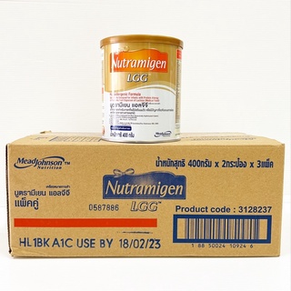 Nutramigen นูตรามิเยน นมผง เอนฟา สำหรับ เด็กที่แพ้โปรตีนนมวัว  และการดูดซึมแลคโตส Enfa ขนาด 400 กรัม 6 กระป๋อง