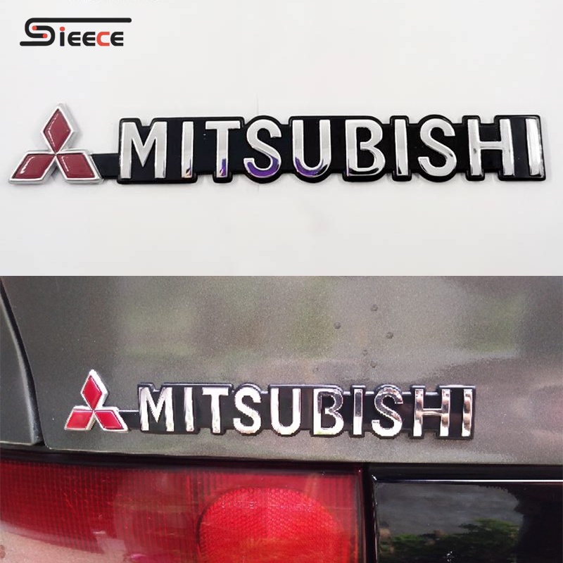 Sieece Mitsubishi สติ๊กเกอร์โลโก้ Abs สําหรับติดตกแต่งรถยนต์ Mitsubishi Triton Attrage Mirage Strada Xpander Pajero L300