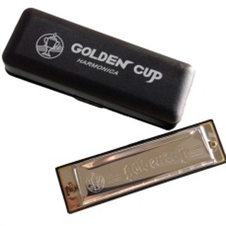 Hohner ฮาร์โมนิก้า รุ่น Golden Cup ขนาด 10 ช่อง คีย์ C