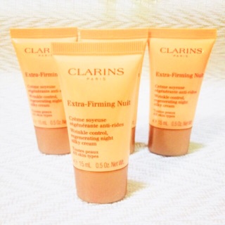 Clarins รุ่นใหม่ คลาแรงค์ ครีมกลางคืน ของแท้  Extra firming nuit(กลางคืน)ผิวติดสปริง ครีมบำรุงผิวกลางคืน 15 มล.ป้ายไทย