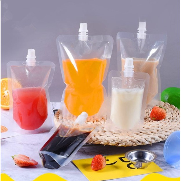 (1 ใบ) ถุงใสตั้งได้ฝาเกลียว