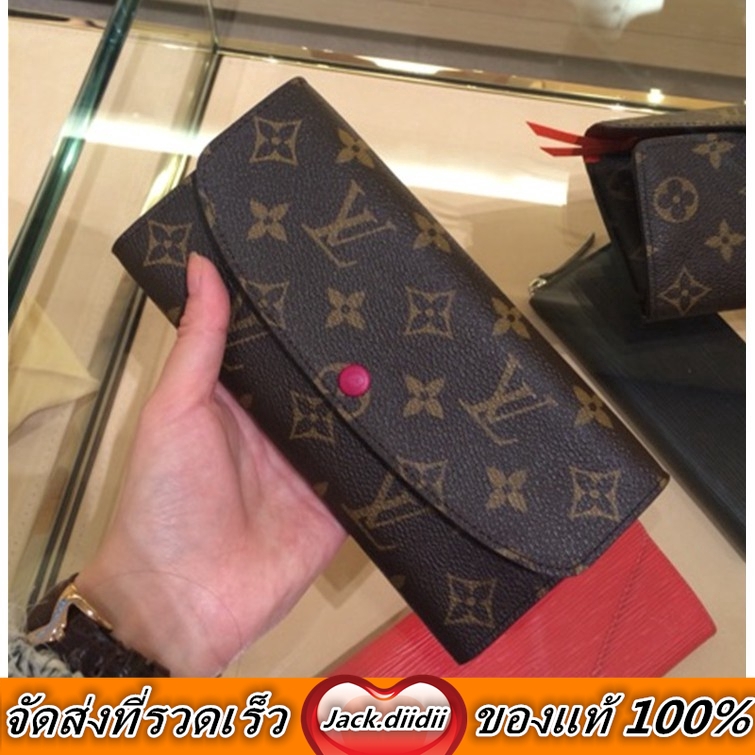 nudler Bagvaskelse Monarch ของแท้ 100% 【พร้อมกล่องใบแจ้งหนี้บัตรจัดส่งฟรี】Louis Vuitton  กระเป๋าสตางค์ผู้หญิง | Shopee Thailand