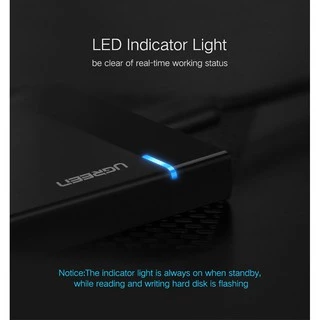 UGREEN รุ่น 30847 USB 3.0 External Box Hard Drive 2.5 กล่องใส่ฮาร์ดดิส External Hard Drive Adapter USB 3.0 to SATA