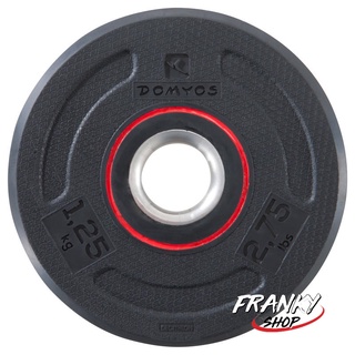 เวทยางแผ่นกลม เวทยาง บอดี้เวท หนัก 1.25 กก ขนาด 28 มม. อุปกรณ์ฟิตเนส Rubber Weight Training Disc