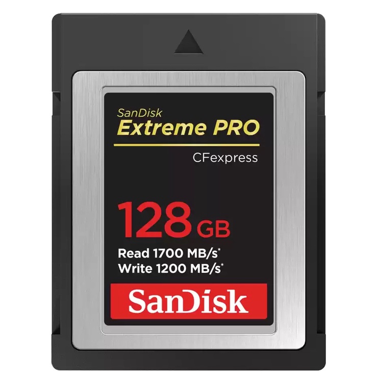 SanDisk 128GB Extreme PRO Card Type B, 1700MB/s R, 1200MB/s W -  SDCFE-128G-GN4NN