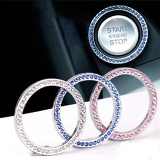 อะไหล่เครื่องยนต์วงแหวน Start Rhinestone สําหรับตกแต่งภายในรถยนต์