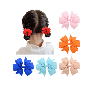 Baby Girls Bowknot Hairpin Kids Hair Bow Clips Bangs Clip Fashion Hair Accessories