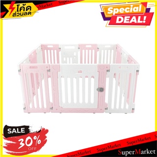 คอกสุนัขเพ็ทโฮม HOSTAIL L สีชมพูขาว บ้านสัตว์เลี้ยง PET FENCE HOSTAIL L PINK/WHITE อุปกรณ์สำหรับสัตว์เลี้ยง