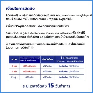 [รับประกัน 6 ปี] ที่นอนสปริงไร้ขอบ ผ้ากันไรฝุ่น นุ่มสบาย หนา 9 นิ้ว