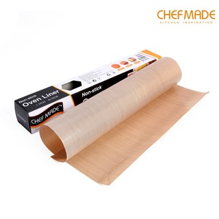 แผ่นรองอบไฟเบอร์กลาส ผิวลื่น chefmade oven liner 33x33 cm