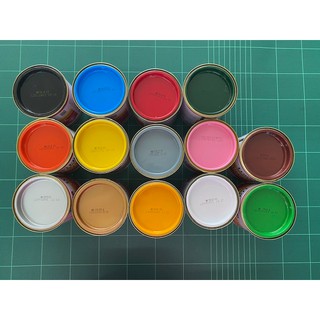 สีน้ำมันเคลือบเงา ตรากุ้ง ขนาด 0.28ลิตร สีทาเหล็ก สีทาไม้ Synthetic Resin Enamel