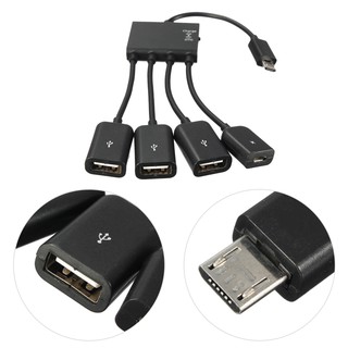 rondaful android โทรศัพท์มือถือแท็บเล็ตพีซี 4 - in - 1 otg micro usb 4 พอร์ต