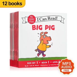 12 Books  I Can Read Phonics Tup The Pup Big Pig English reading Book หนังสือเด็กภาษาอังกฤษ หนังสือนิทานภาษาอังกฤษ
