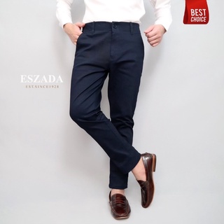 ESZADA กางเกงขายาวผ้าชิโน่ A+ ทรงกระบอกเล็ก (KL2)