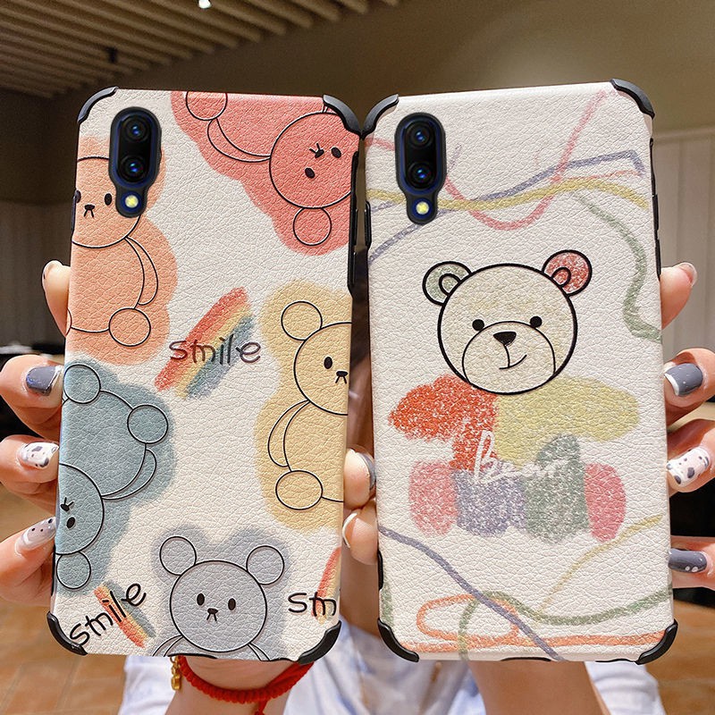 vivox23เปลือกโทรศัพท์v1809aตาข่ายสีแดงใหม่การ์ตูนป้องกันการล่มสลายเปลือกซิลิโคนนิ่มv1809tผู้ชายและผู