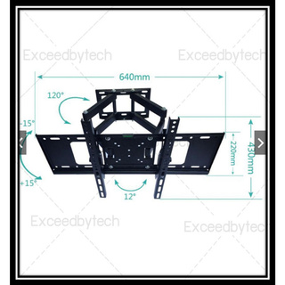 Exceed อุปกรณ์ทีวี CP502 ขาแขวนทีวีติดผนัง 40”-80” ปรับก้มเงย ปรับสวิงซ้ายขวา ปรับยืดเข้ายื่ดออกได้ CP502