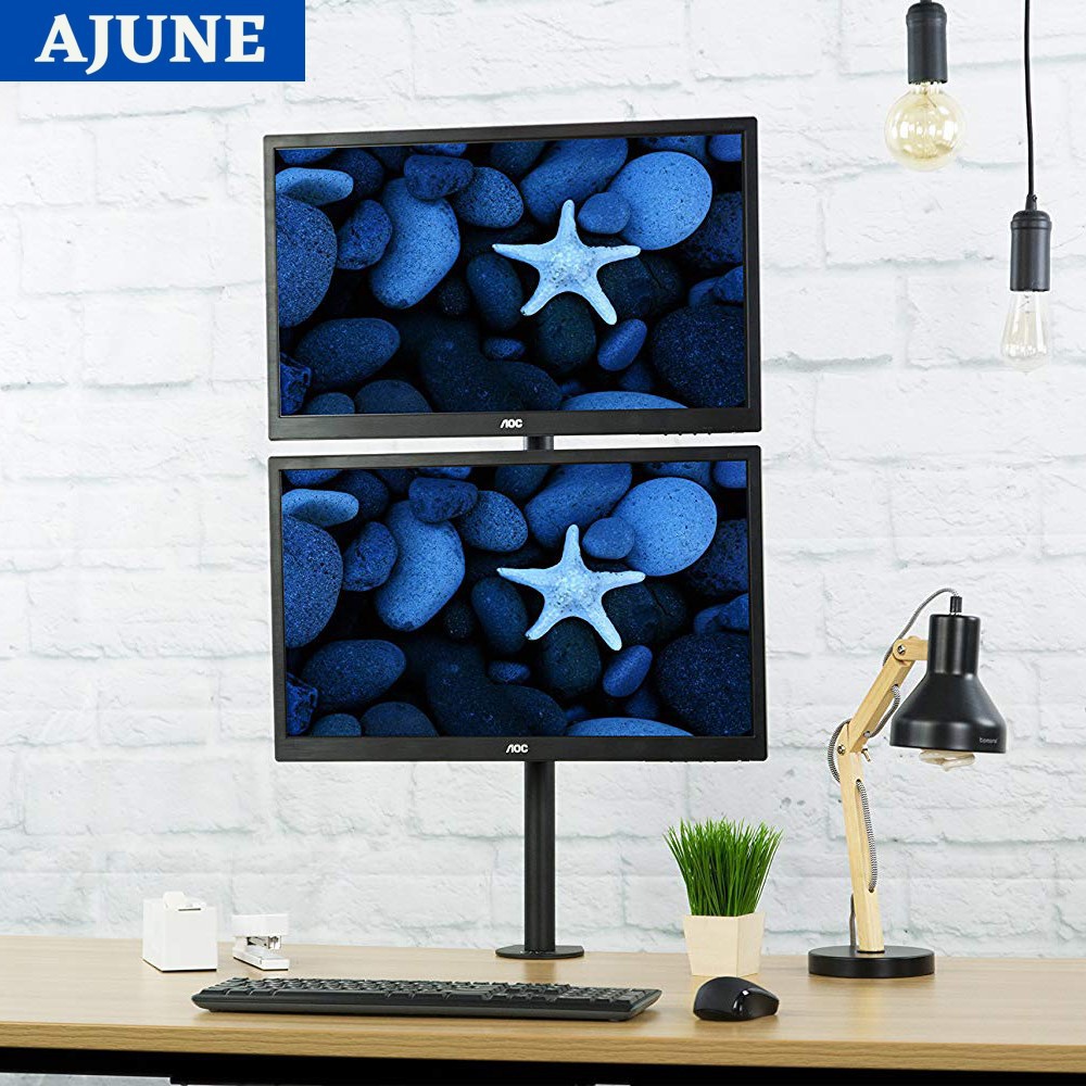 AJUNE ขาตั้งจอมอนิเตอร์ 2 จอ (แนวตั้ง) แบบยึดขอบโต๊ะ รุ่น MS-3201V มี ...