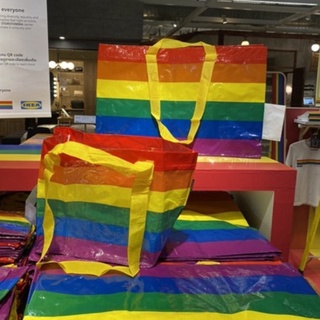 พร้อมส่งค่ะ ถุงอิเกียสีรุ้ง IKEA Rainbow Bag KVANTING มี 2 ขนาดให้เลือก