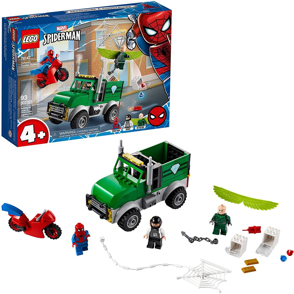 LEGO Marvel Spider-Man Vulture's Trucker Robbery 76147 | Shopee 