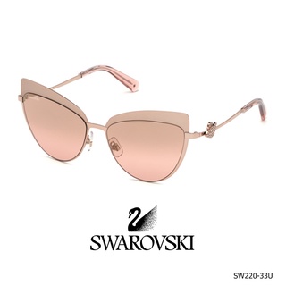 Swarovski SW0220 - 33U กรอบแว่นตาประดับด้วยเพชรคริสตัลของ SWAROVSKI ดีไซน์อิตาลี