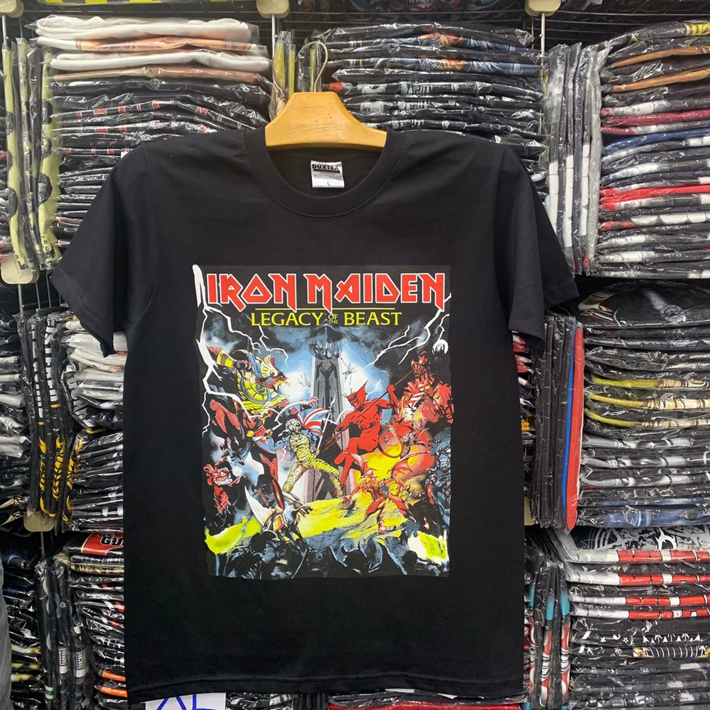 IR075 เสื้อยืดวงร็อค IRON MAIDEN ไอรอน เมเดน วินเทจ