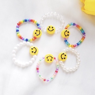 💖Smiley Ring😊 แหวนลูกปัด แหวน smiley แหวนน่ารัก✨