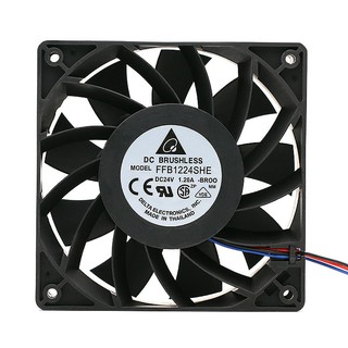 for delta FFB1224SHE 12038 24 v 1.20 5500 RPM big air volume converter cooling fan for 120*120*38mm