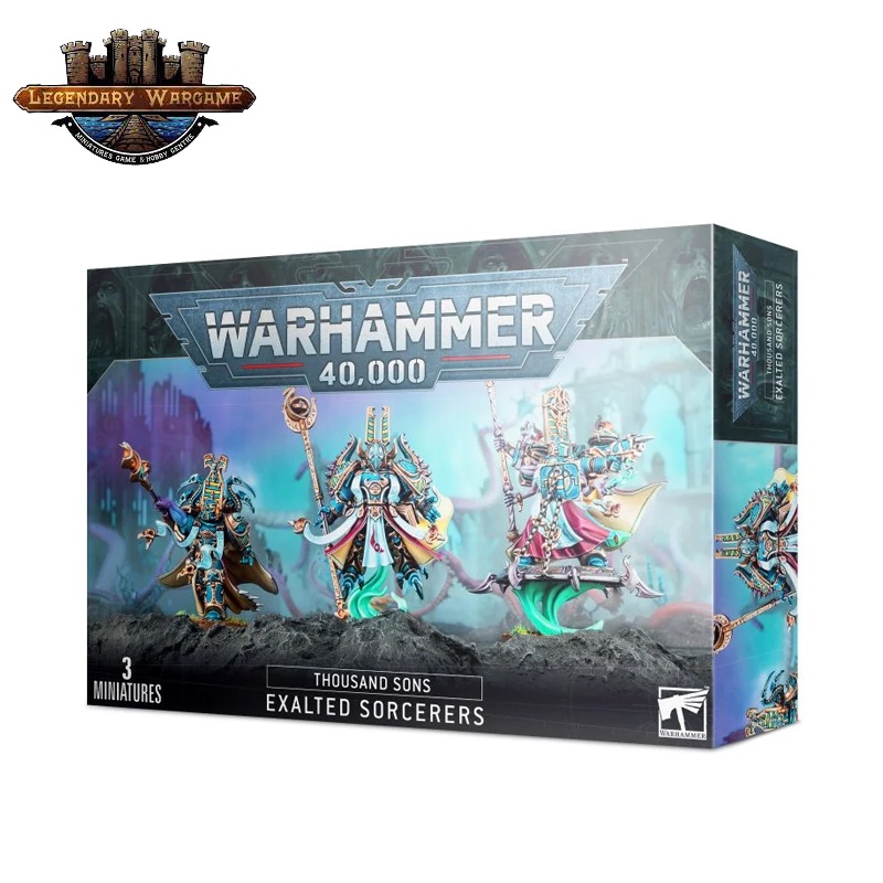 [200B พร้อมส่ง] WARHAMMER 40K : THOUSAND SONS: EXALTED SORCERERS โมเดลเกมสนามจำลอง ราคา ถูกที่สุด ดีลบีเคเค