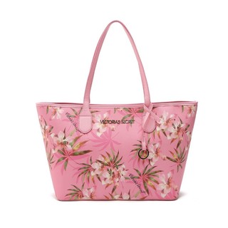 กระเป๋าสะพายทรง Tote Victorias Secret Vintage Flower Print Shoulder Tote Bag