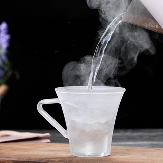 ถ้วยกาแฟแก้วบอโรซิลิเกตทนร้อนทนเย็น (ไม่รวมจานรอง) Heat-Resistant Glass Tea Cup