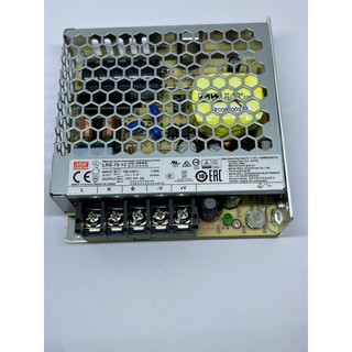 LRS-75-12   MEAN WELL POWER SUPPLY INPUT :100-240VAC OUTPUT: 12VDC 6A(แท้)