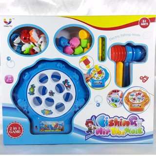 Tontoysของเล่น ตกปลา 2IN 1 มีเสียงมีไฟ