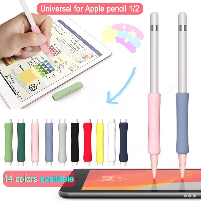 อุปกรณ์เสริมสําหรับ Apple Pencil 1st &amp; 2nd Generation แบบซิลิโคนกันลื่นสําหรับแอปเปิ้ล