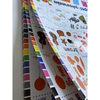 Aksara for kids โปสเตอร์ อาบเงา คละแบบ สั่งขั้นต่ำ 4 แผ่นขึ้นไป