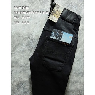 NUDIE JEANS THIN FINN ORG BACK 2 BLACK