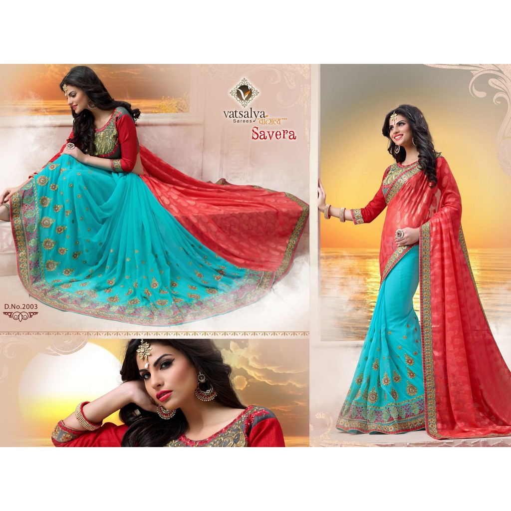 HALF N HALF DINNER SAREES