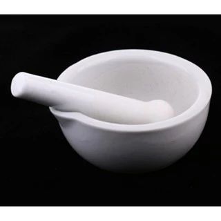 โกร่งบดยา โกร่ง โกร่งบดยากระเบื้อง mortar and pestle โกร่งบดสารเคมี ครก สาก ครกบดยา อุปกรณ์ห้องวิทยาศาสตร์