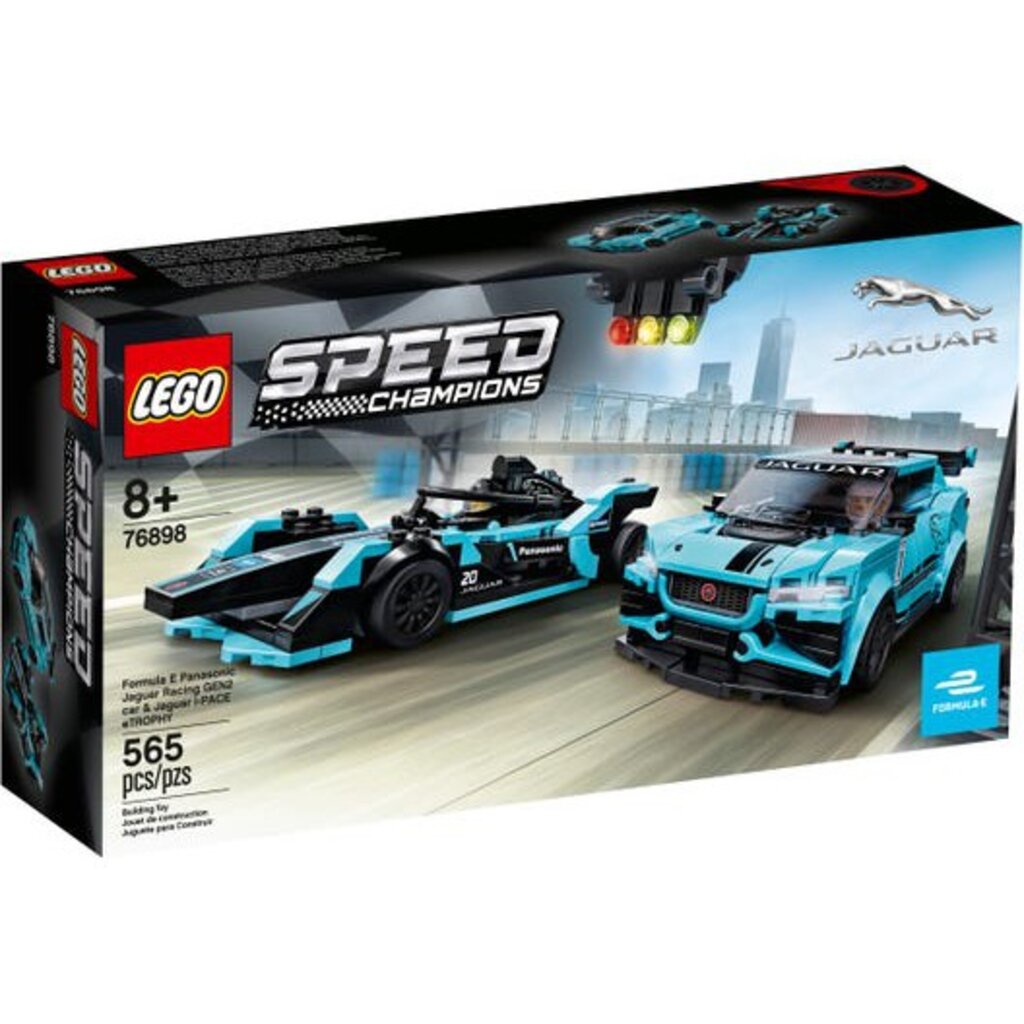 LEGO Speed Champions -Formula E Panasonic Jaguar Racing GEN2 car & Jaguar I-PACE eTROPHY (76898)