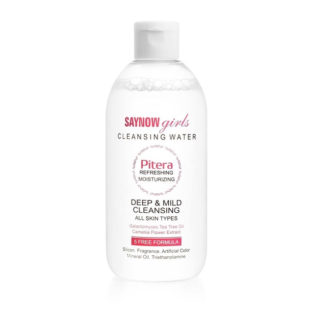 คลีนซิ่ง สูตรน้ำ ลดสิวอักเสบ ล้างเมคอัพ SAYNOW GIRLS CLEANSING WATER 300 ml