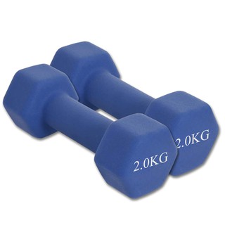 ดัมเบลยาง Dumbbell 2 KG ** ราคาต่อ 1 ชิ้น **