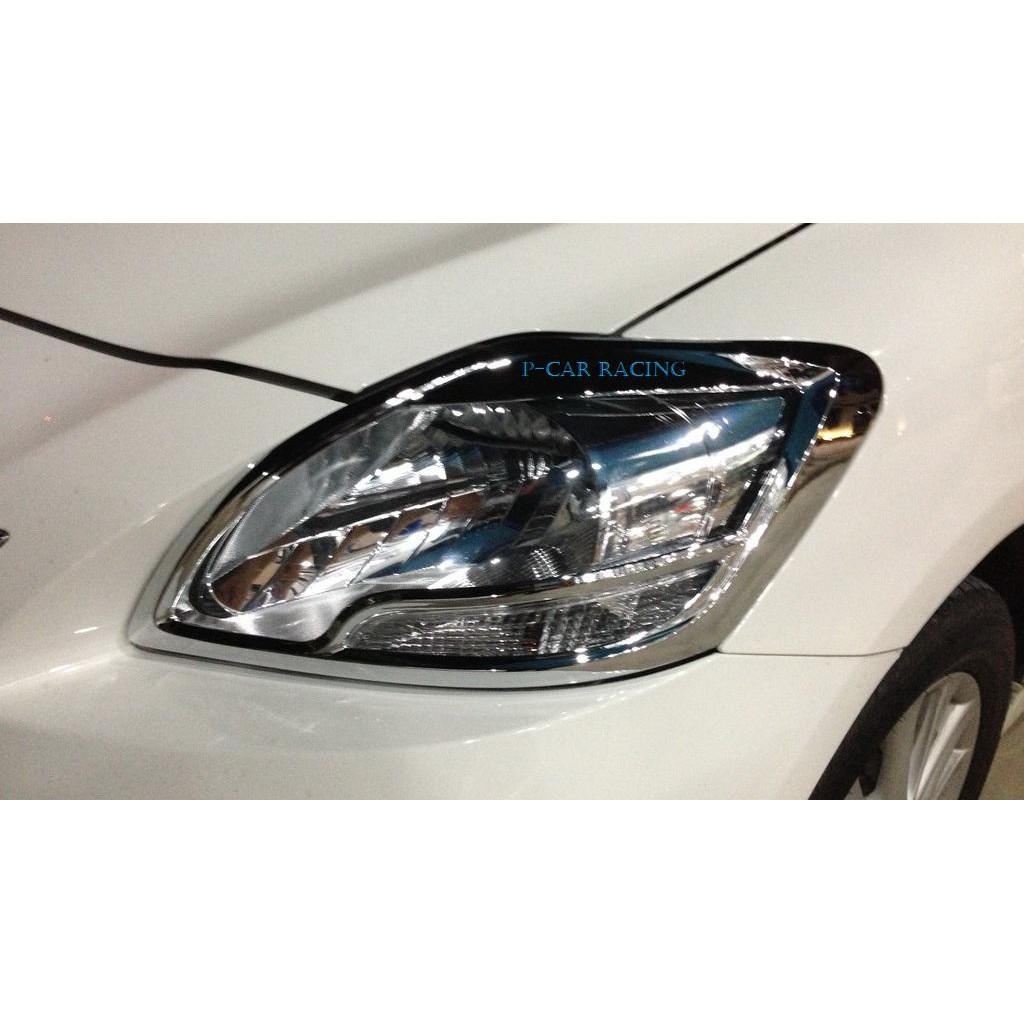 ครอบไฟหน้า โครเมี่ยม TOYOTA VIOS 2007-2012 (AO)