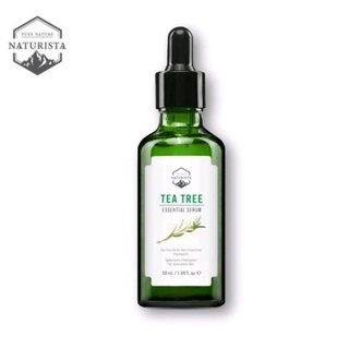 🌿Naturista🌿Tea Tree Essential Serum 50ml.🌿เซรั่มจากสารสกัดทีทรีเข้มข้น ลดปัญหาสิว