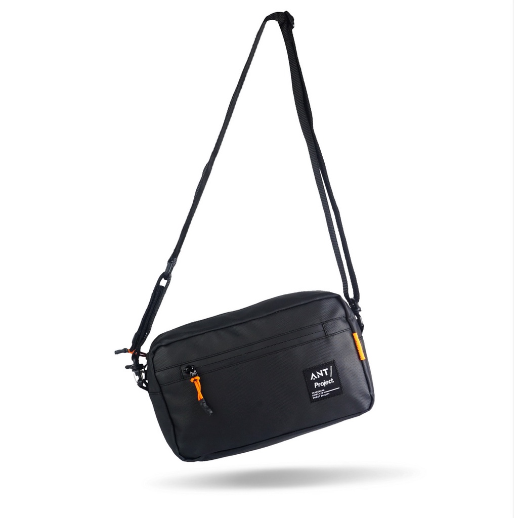Ant PROJECT - กระเป๋าแฮนด์ TROY Sling 3in - กระเป๋าแฮนด์จักรยานกันน้ําสีดํา
